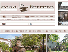 Tablet Screenshot of casaloferrero.com